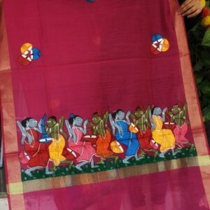 handpainted folkart dupatta