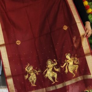 handpainted pattachitra dupatta