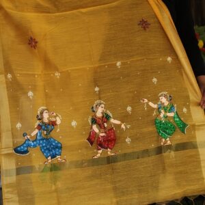 handpainted pattachitra dupatta