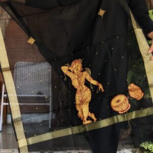 handpainted pattachitra dupatta