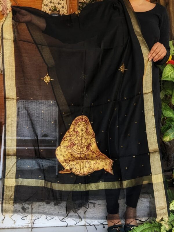 handpainted dupatta wedding wear festive wear