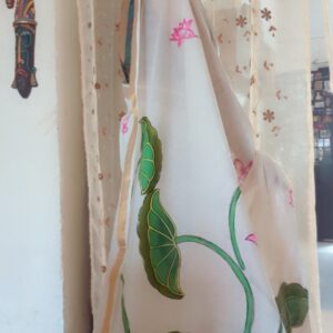 handpainted kerala cotton saree - littlethingsbypreeya