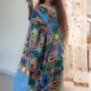 handpainted saree, pattachitra, fish motif, bengal handloom, pure cotton, littlethings by preeya, wedding sarees
